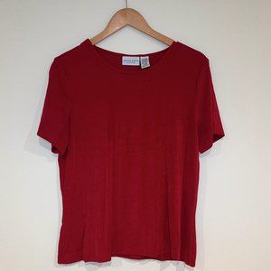 Jaclyn Smith Sparkly Red Blouse